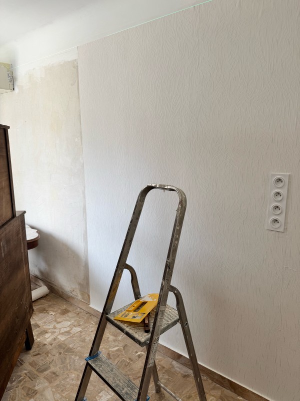 Pose de tapisserie murale par DbrSolmur dans le Gard en Occitanie à  Vauvert